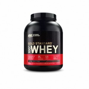 Optimum Nutrition GOLD STANDARD 100% WHEY™ Coffee 5 lb (71 Servings) Schweiz | 4681ICSXL