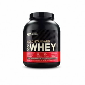 Optimum Nutrition GOLD STANDARD 100% WHEY™ Double Rich Chocolate 5 lb (74 Servings) Schweiz | 7592LWERI