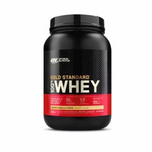 Optimum Nutrition GOLD STANDARD 100% WHEY™ French Vanilla Creme 2 lb (29 Servings) Schweiz | 7062BOWTE