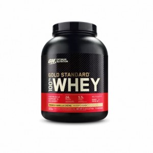 Optimum Nutrition GOLD STANDARD 100% WHEY™ French Vanilla Creme 5 lb (73 Servings) Schweiz | 1694SRQMW