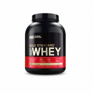 Optimum Nutrition GOLD STANDARD 100% WHEY™ Vanilla Ice Cream 5 lb (73 Servings) Schweiz | 0186JDRPQ