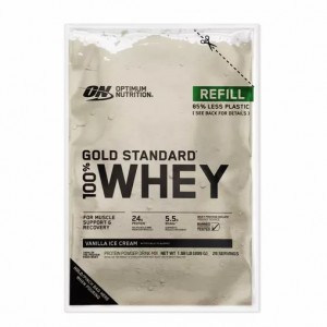 Optimum Nutrition GOLD STANDARD 100% WHEY™ Recyclable Refill Bag Vanilla Ice Cream 2 lb (29 Servings) Schweiz | 4521TMAPC