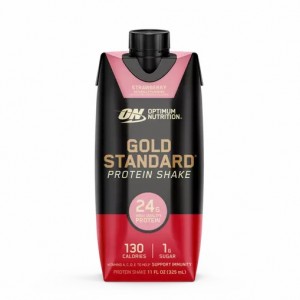 Optimum Nutrition GOLD STANDARD® Ready To Drink Protein Shake *new* Strawberry 12 Cartons (12 Servings) Schweiz | 1347RGFKX