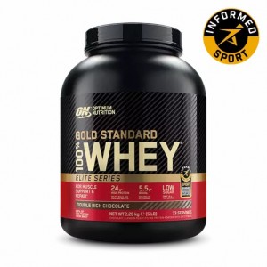 Optimum Nutrition Gold Standard 100% Whey - Elite Series Double Rich Chocolate 2.27 kg (74) Schweiz | 2897GULQC