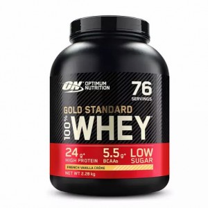 Optimum Nutrition Gold Standard 100% Whey Protein Powder French Vanilla 2.28 kg (76 Servings) Schweiz | 9428HQRSF