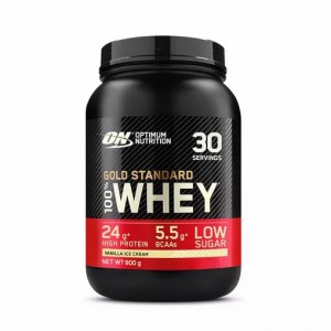 Optimum Nutrition Gold Standard 100% Whey Protein Powder Vanilla Ice Cream 900 grams (30 Servings) Schweiz | 4735LDKAB