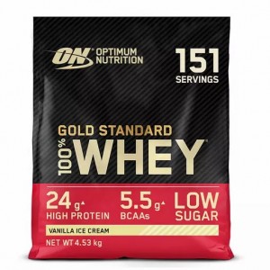 Optimum Nutrition Gold Standard 100% Whey Protein Powder Vanilla Ice Cream 4.53 kg (151 Servings) Schweiz | 1298FVUXQ