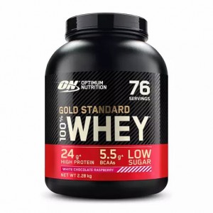 Optimum Nutrition Gold Standard 100% Whey Protein Powder White Chocolate Raspberry 2.28 kg (76 Servings) Schweiz | 4830ICKGH