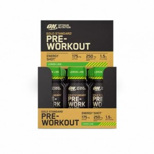 Optimum Nutrition Gold Standard Pre-Workout Shot Lemon Lime 720 ml (12 pieces) Schweiz | 4782CBERL