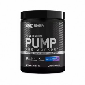 Optimum Nutrition Platinum Pump Pre-workout Blue Raspberry 380 grams (20 Servings) Schweiz | 3072OKSYA