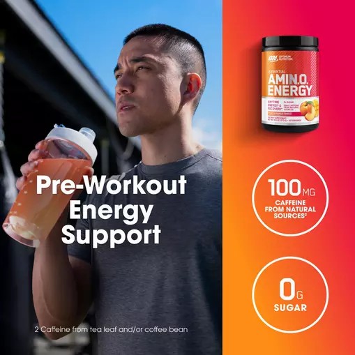 Optimum Nutrition ESSENTIAL AMIN.O. ENERGY® *new* Peach Mango Tango - Notify Me 0.6 lb - Notify me Schweiz | 3025AILBP