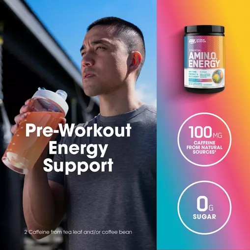 Optimum Nutrition ESSENTIAL AMIN.O. ENERGY® *new* Rainbow Sherbet - Notify Me 0.6 lb - Notify me Schweiz | 2018IOUDT