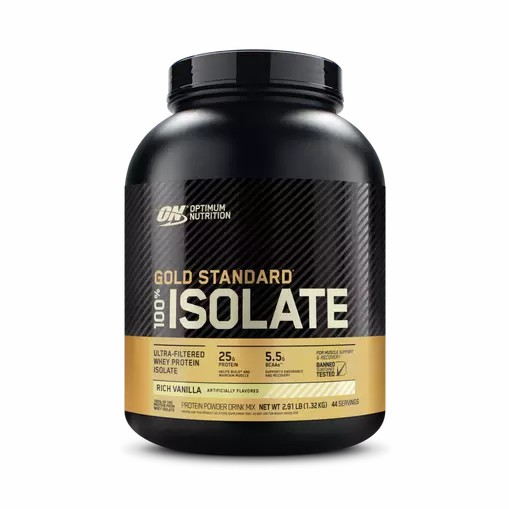 Optimum Nutrition GOLD STANDARD® 100% Isolate Rich Vanilla 2.91 lb (44 Servings) Schweiz | 4130RSOJT