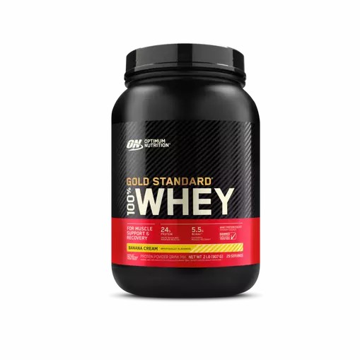 Optimum Nutrition GOLD STANDARD 100% WHEY™ Banana Cream 2 lb (29 Servings) Schweiz | 2634AGWMF