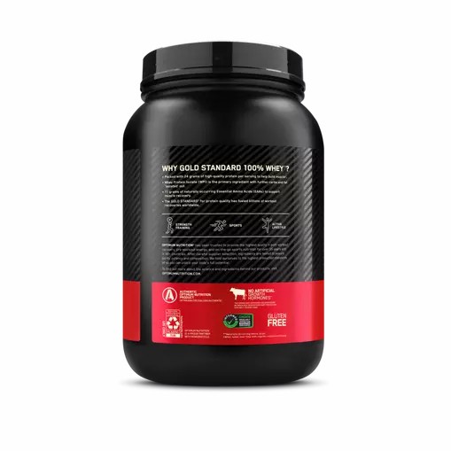 Optimum Nutrition GOLD STANDARD 100% WHEY™ Delicious Strawberry 2 lb (29 Servings) Schweiz | 7602XUERQ