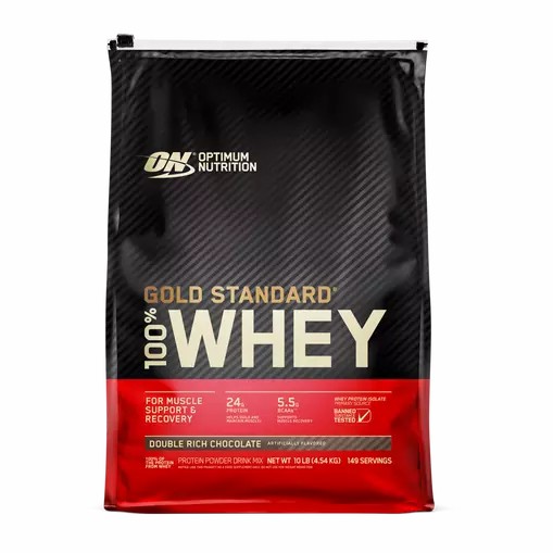 Optimum Nutrition GOLD STANDARD 100% WHEY™ Double Rich Chocolate 10 lb (149 Servings) Schweiz | 9735ZEVYS