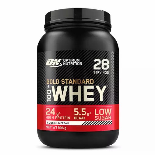 Optimum Nutrition Gold Standard 100% Whey Protein Powder Cookies & Cream 896 grams (28 Servings) Schweiz | 6912BLRHF