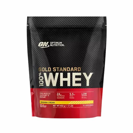 Optimum Nutrition Gold Standard 100% Whey Protein Powder Banana Cream 450 grams (15 Servings) Schweiz | 3245XUWYJ