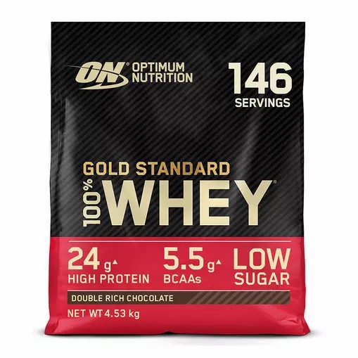 Optimum Nutrition Gold Standard 100% Whey Protein Powder Double Rich Chocolate 4.53 kg (146 Servings) Schweiz | 1548EPTRF