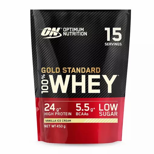 Optimum Nutrition Gold Standard 100% Whey Protein Powder Vanilla Ice Cream 450 grams (15 Shakes) Schweiz | 4790XEOVP