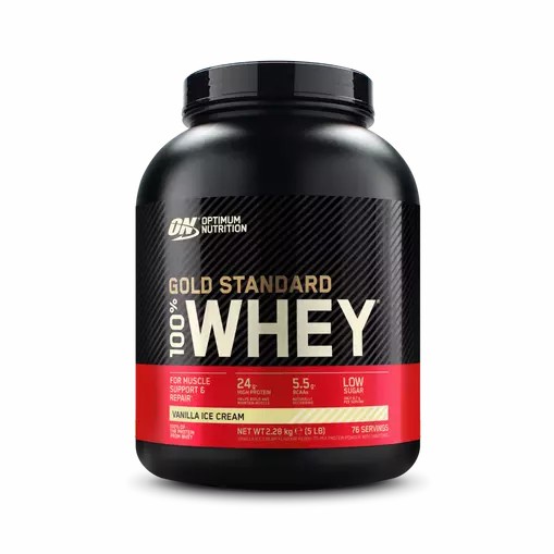 Optimum Nutrition Gold Standard 100% Whey Protein Powder Vanilla Ice Cream 2.28 kg (76 Servings) Schweiz | 1907ZDSCP