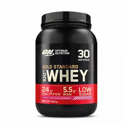 Optimum Nutrition Gold Standard 100% Whey Protein Powder White Chocolate Raspberry 900 grams (30 Servings) Schweiz | 7210ESVMP