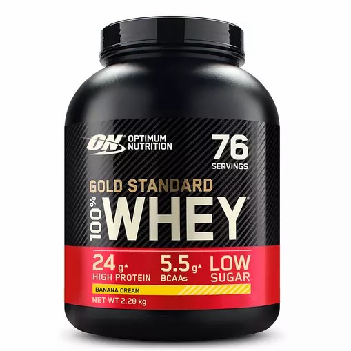 Optimum Nutrition Gold Standard 100% Whey Protein Powder Banana Cream 2.28 kg (76 Servings) Schweiz | 9805FQDKV