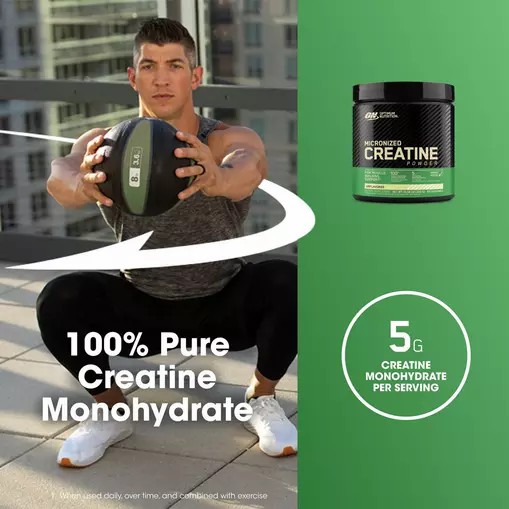 Optimum Nutrition Micronized Creatine Powder Unflavored 0.66 lb (60 Servings) Schweiz | 9723WNDZT