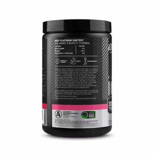 Optimum Nutrition Platinum Igniter Berry Lemonade Blast 0.84 lb (20 Servings) Schweiz | 9840RQNKO