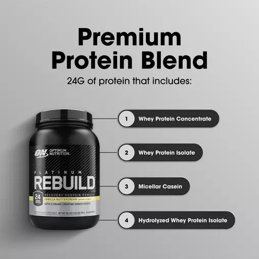 Optimum Nutrition Platinum Rebuild Vanilla Buttercream 1.63 lb (20 Servings) Schweiz | 0187WSREY