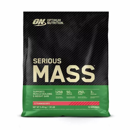 Optimum Nutrition Serious Mass Strawberry 5.45 kg (16 Servings) Schweiz | 8107GFCQV